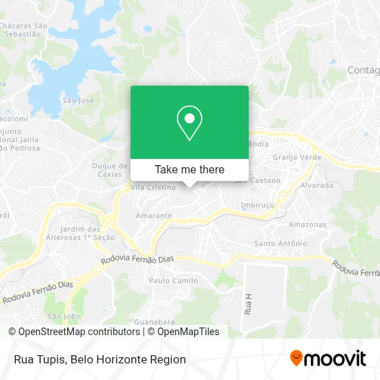 Rua Tupis map