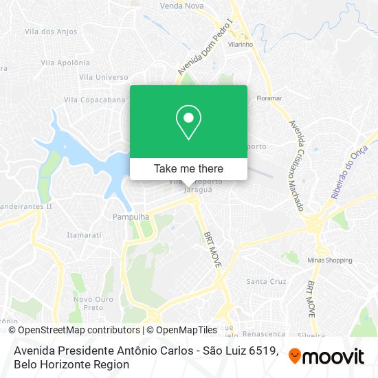 Mapa Avenida Presidente Antônio Carlos - São Luiz 6519