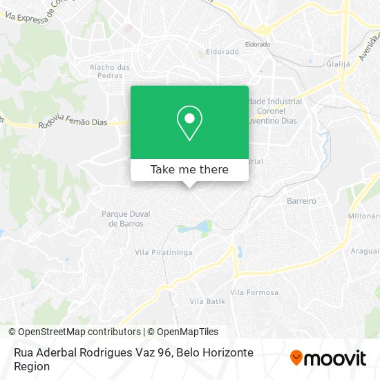 Rua Aderbal Rodrigues Vaz 96 map