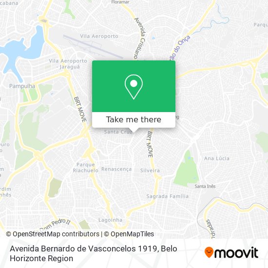 Avenida Bernardo de Vasconcelos 1919 map