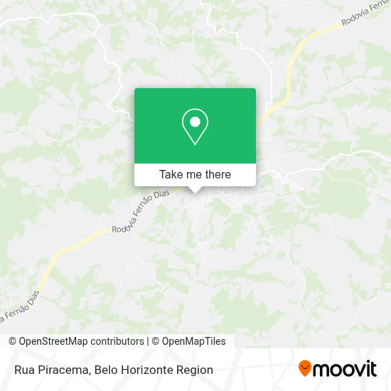Rua Piracema map