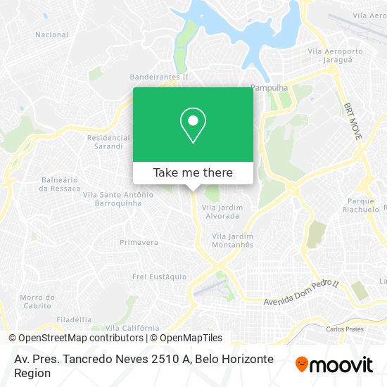 Av. Pres. Tancredo Neves 2510 A map