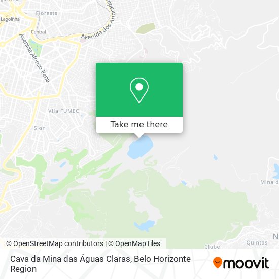 Cava da Mina das Águas Claras map