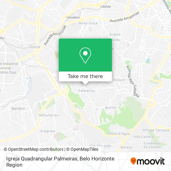 Igreja Quadrangular Palmeiras map