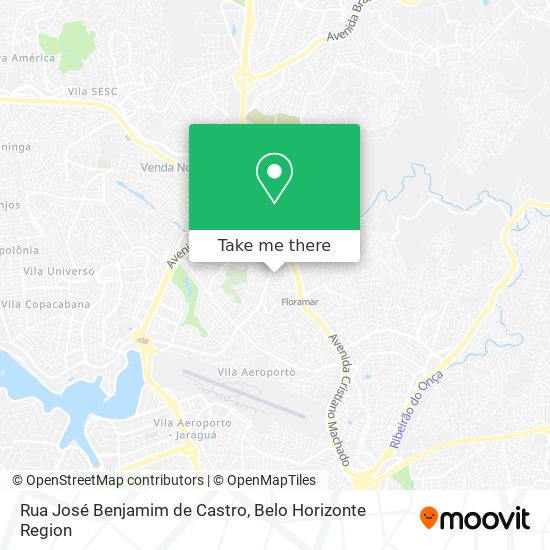 Mapa Rua José Benjamim de Castro