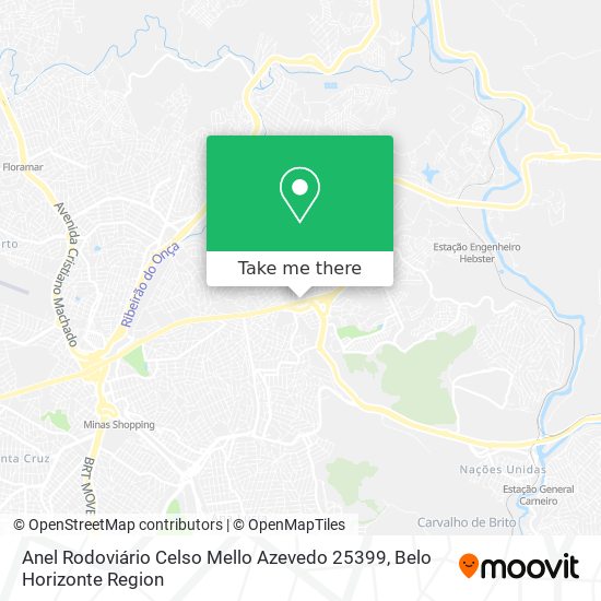 Mapa Anel Rodoviário Celso Mello Azevedo 25399