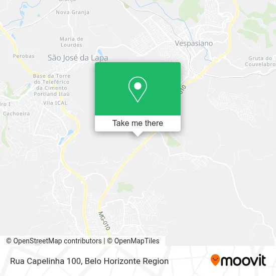 Rua Capelinha 100 map