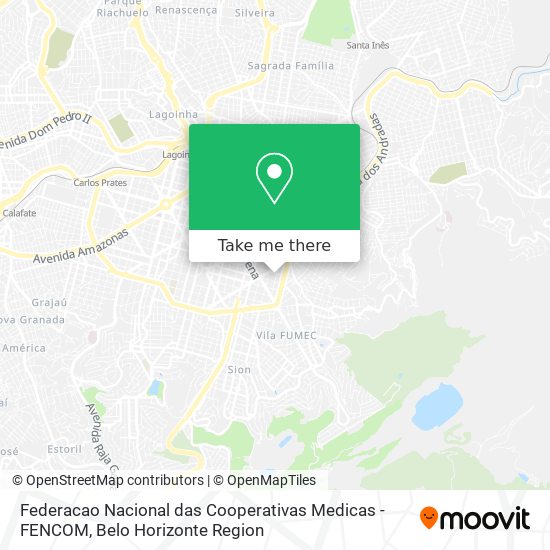 Federacao Nacional das Cooperativas Medicas  - FENCOM map
