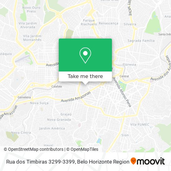 Rua dos Timbiras 3299-3399 map