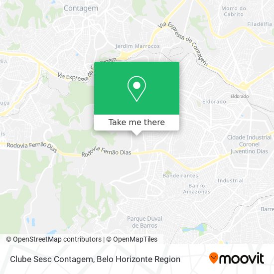 How to get to Clube Sesc Contagem by Bus?