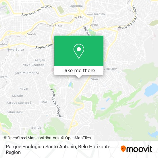 Parque Ecológico Santo Antônio map