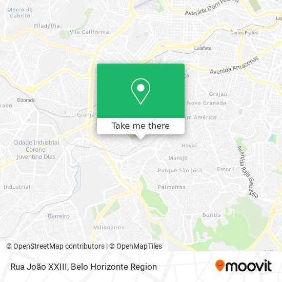 Rua João XXIII map