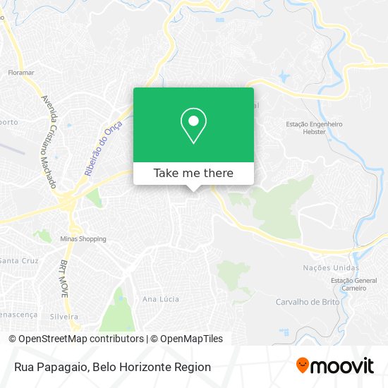 Rua Papagaio map