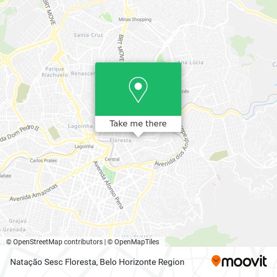 Natação Sesc Floresta map