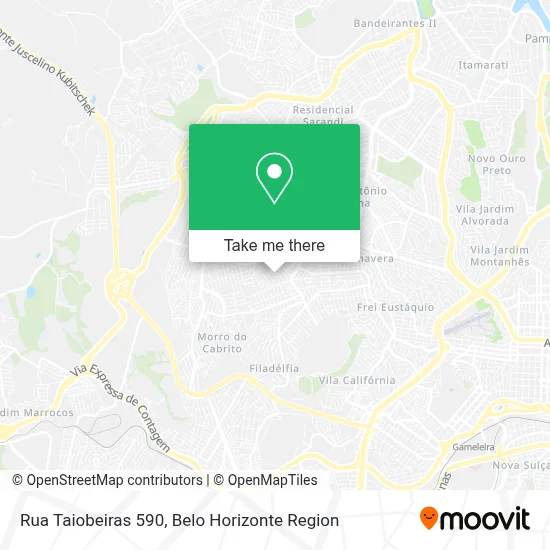 Rua Taiobeiras 590 map