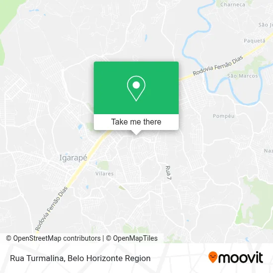 Rua Turmalina map