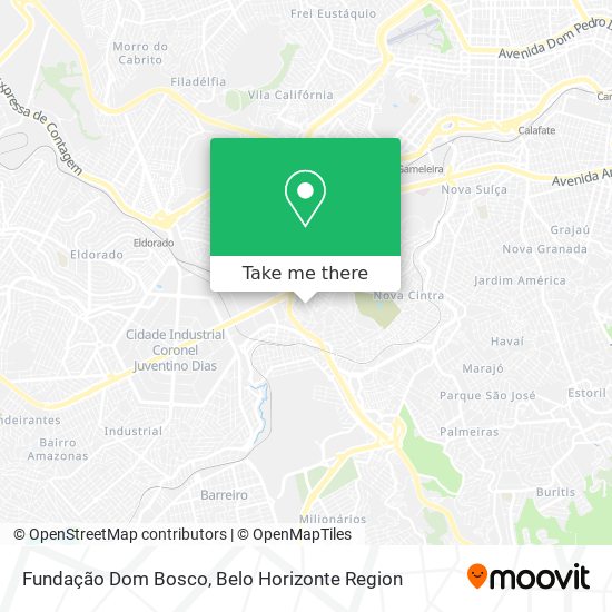 Mapa Fundação Dom Bosco