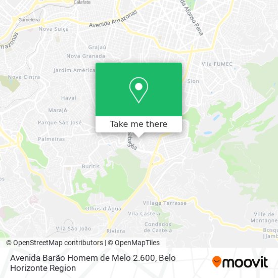 Mapa Avenida Barão Homem de Melo 2.600