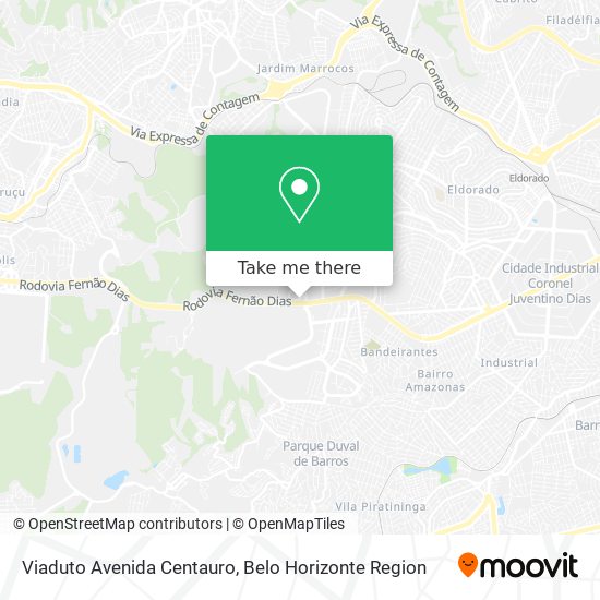 Viaduto Avenida Centauro map