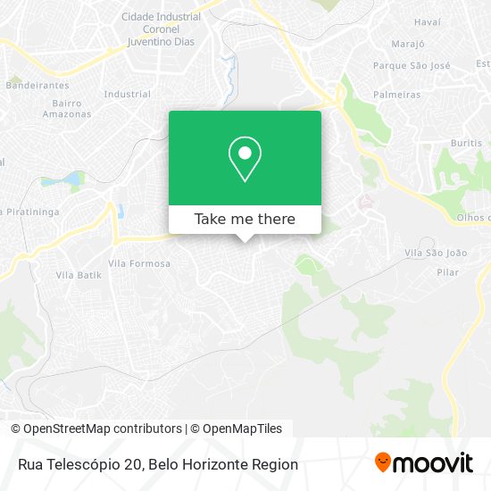 Rua Telescópio 20 map