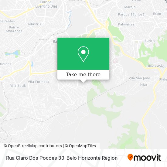 Rua Claro Dos Pocoes 30 map