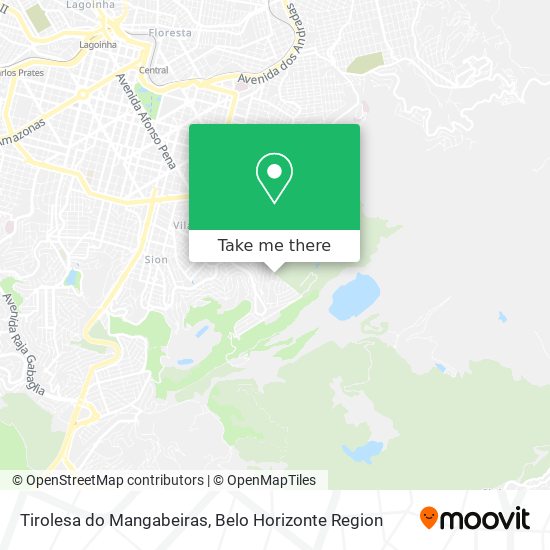Tirolesa do Mangabeiras map