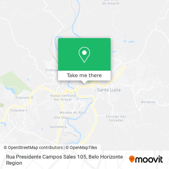 Rua Presidente Campos Sáles 105 map