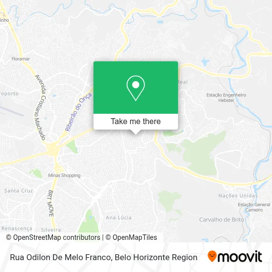 Rua Odilon De Melo Franco map