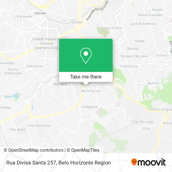 Rua Divisa Santa 257 map