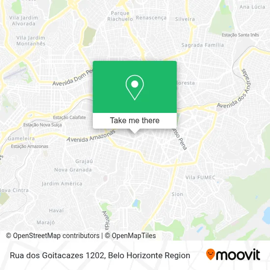 Rua dos Goitacazes 1202 map