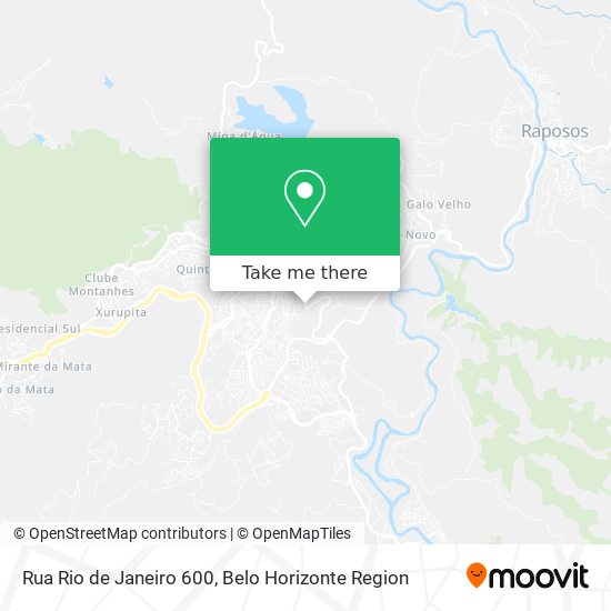 Rua Rio de Janeiro 600 map