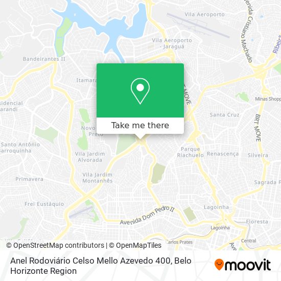 Anel Rodoviário Celso Mello Azevedo 400 map