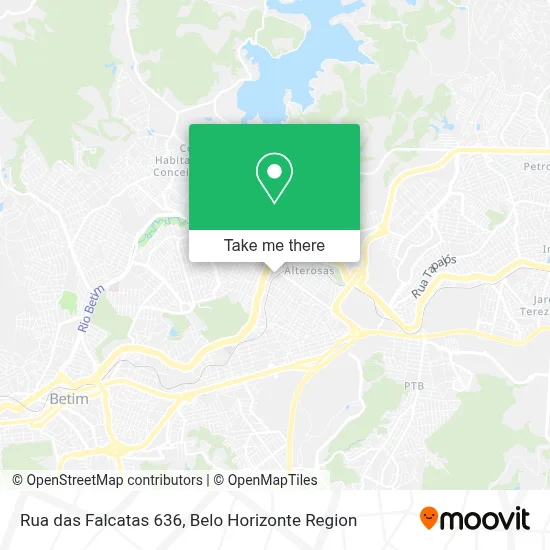 Rua das Falcatas 636 map