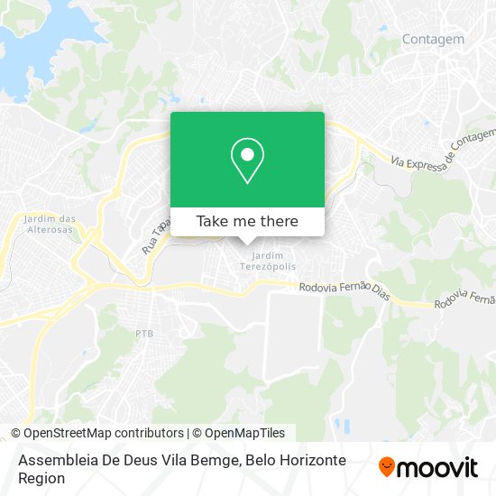 Assembleia De Deus Vila Bemge map