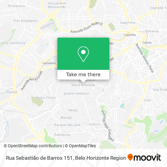 Mapa Rua Sebastião de Barros 151