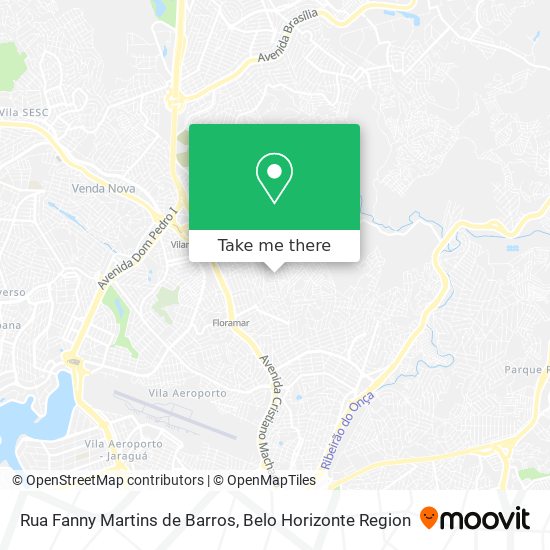 Mapa Rua Fanny Martins de Barros