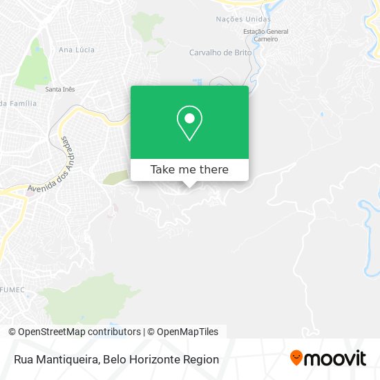 Rua Mantiqueira map