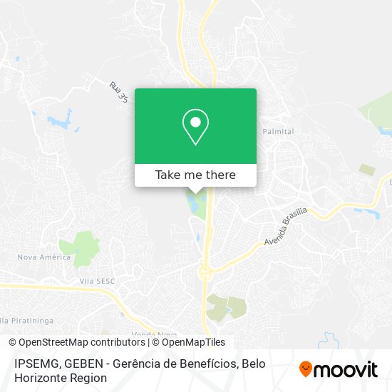 Mapa IPSEMG, GEBEN - Gerência de Benefícios