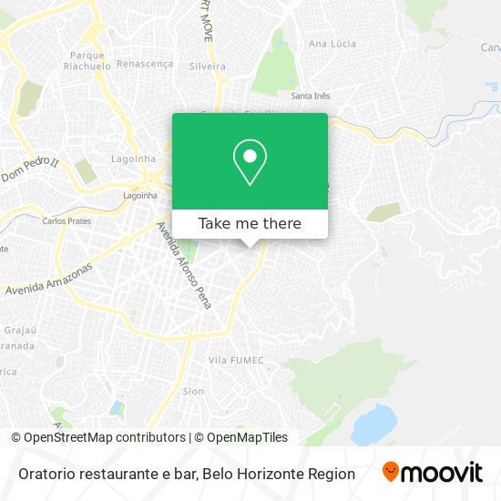 Oratorio restaurante e bar map