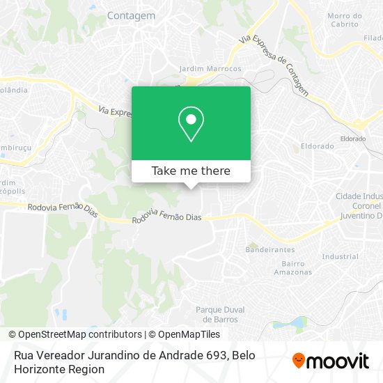 Rua Vereador Jurandino de Andrade 693 map