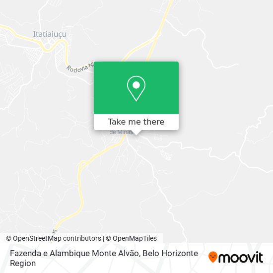 Fazenda e Alambique Monte Alvão map