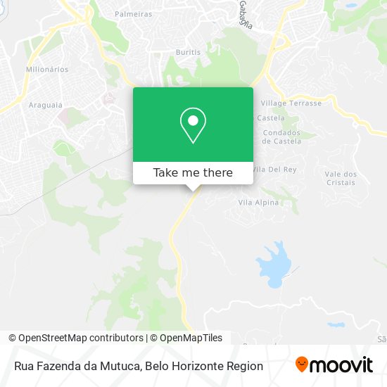 Rua Fazenda da Mutuca map