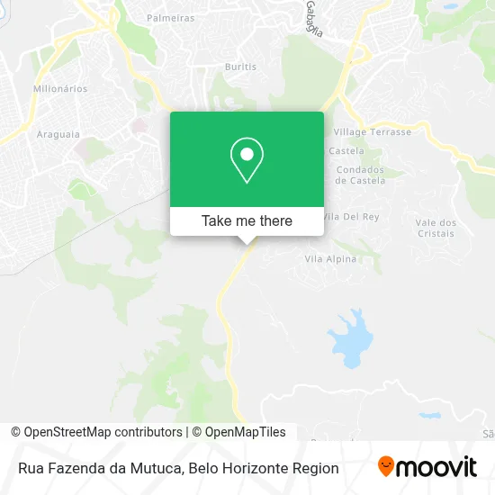 Rua Fazenda da Mutuca map