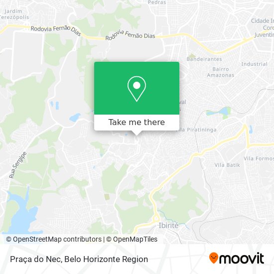 Praça do Nec map