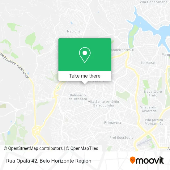 Rua Opala 42 map
