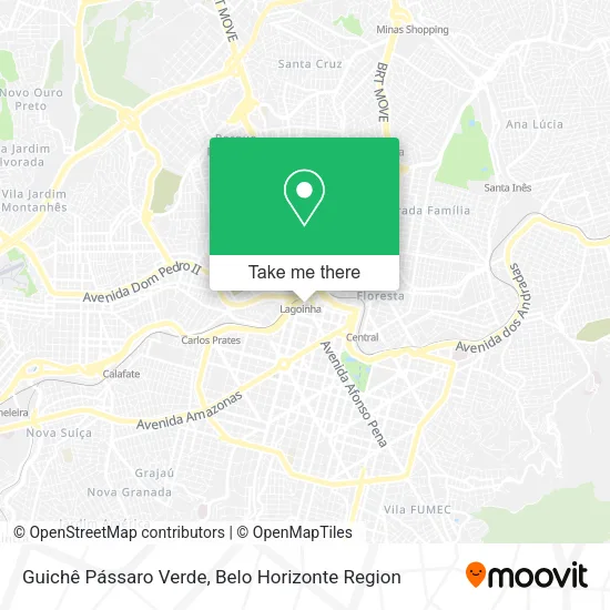 Guichê Pássaro Verde map