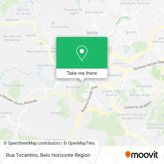 Rua Tocantins map