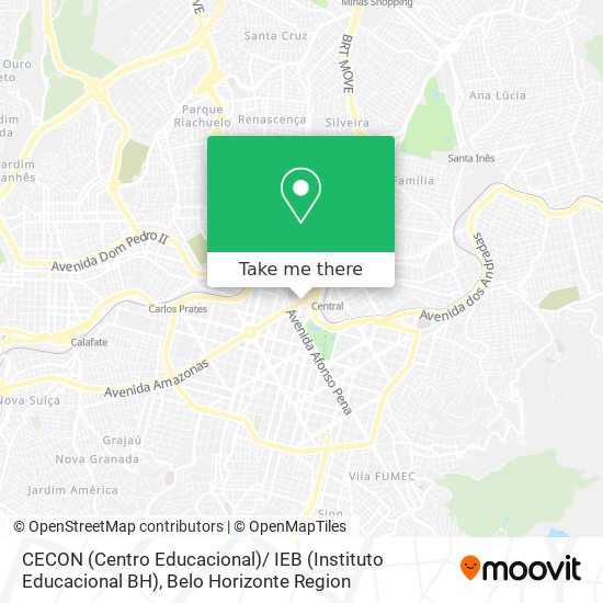 Mapa CECON (Centro Educacional)/ IEB (Instituto Educacional BH)