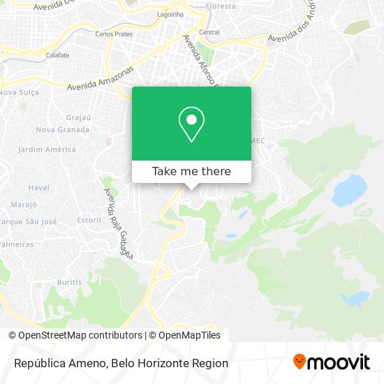 República Ameno map