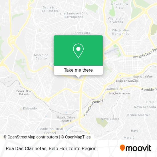 Rua Das Clarinetas map
